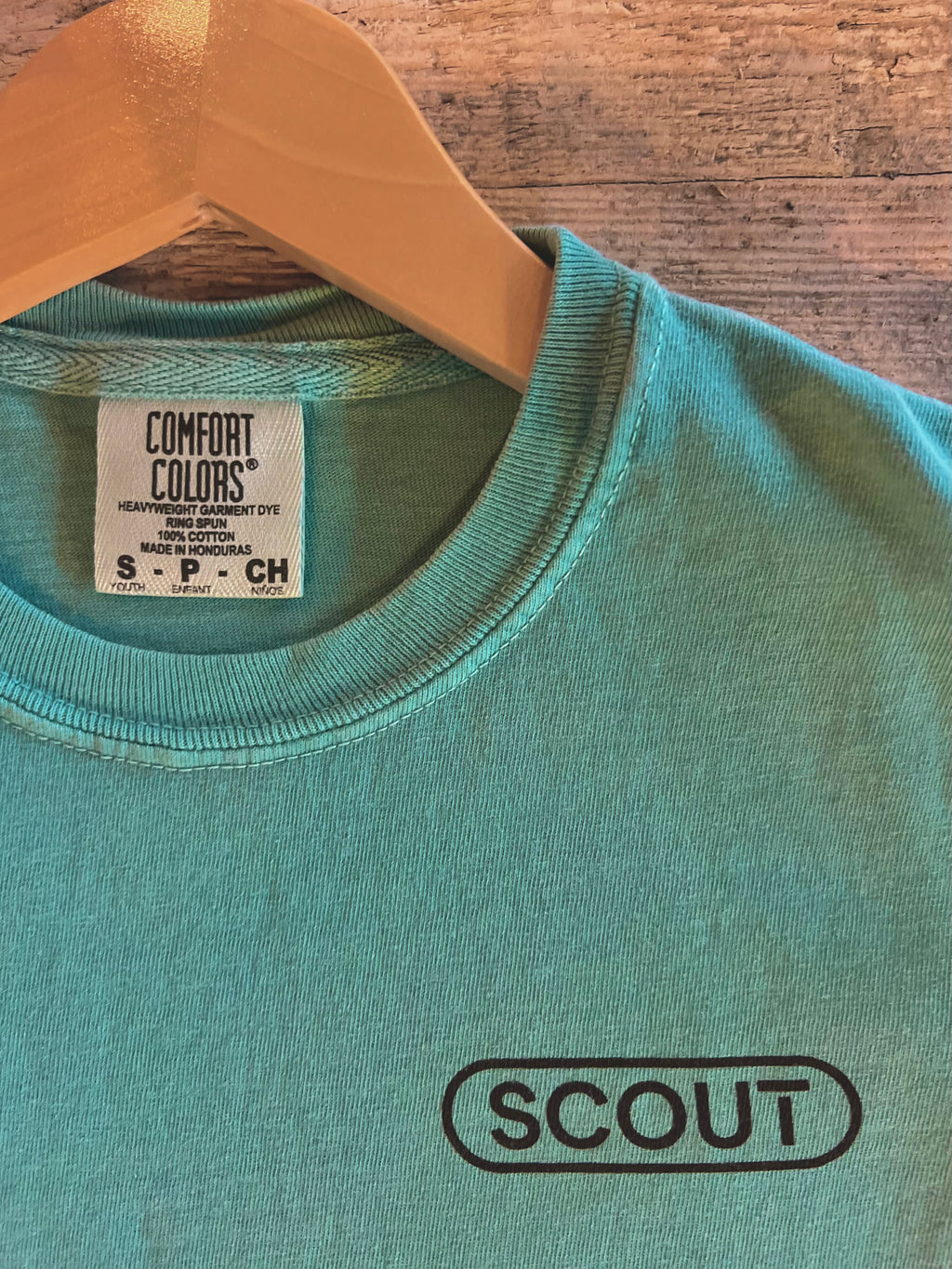 Scout Kids T-Shirt - Seafoam, SCOUT Logo