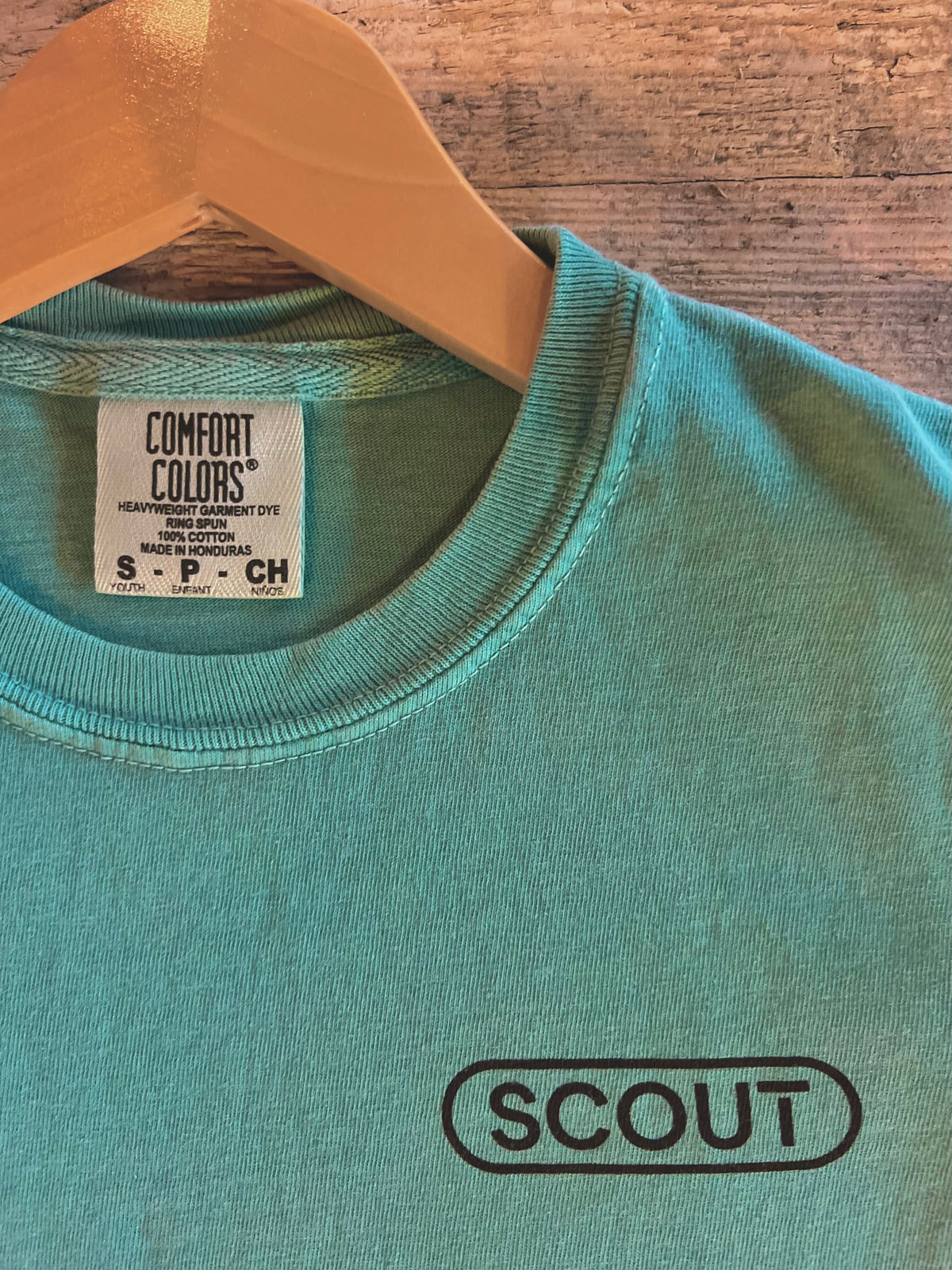 Scout Kids T-Shirt - Seafoam, SCOUT Logo