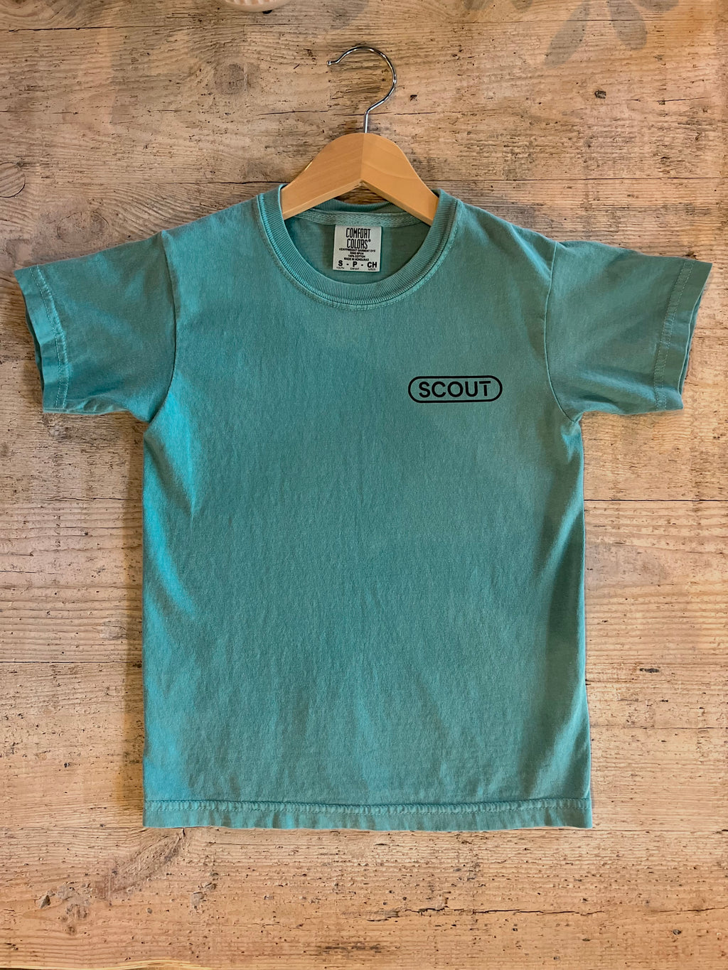 Scout Kids T-Shirt - Seafoam, SCOUT Logo