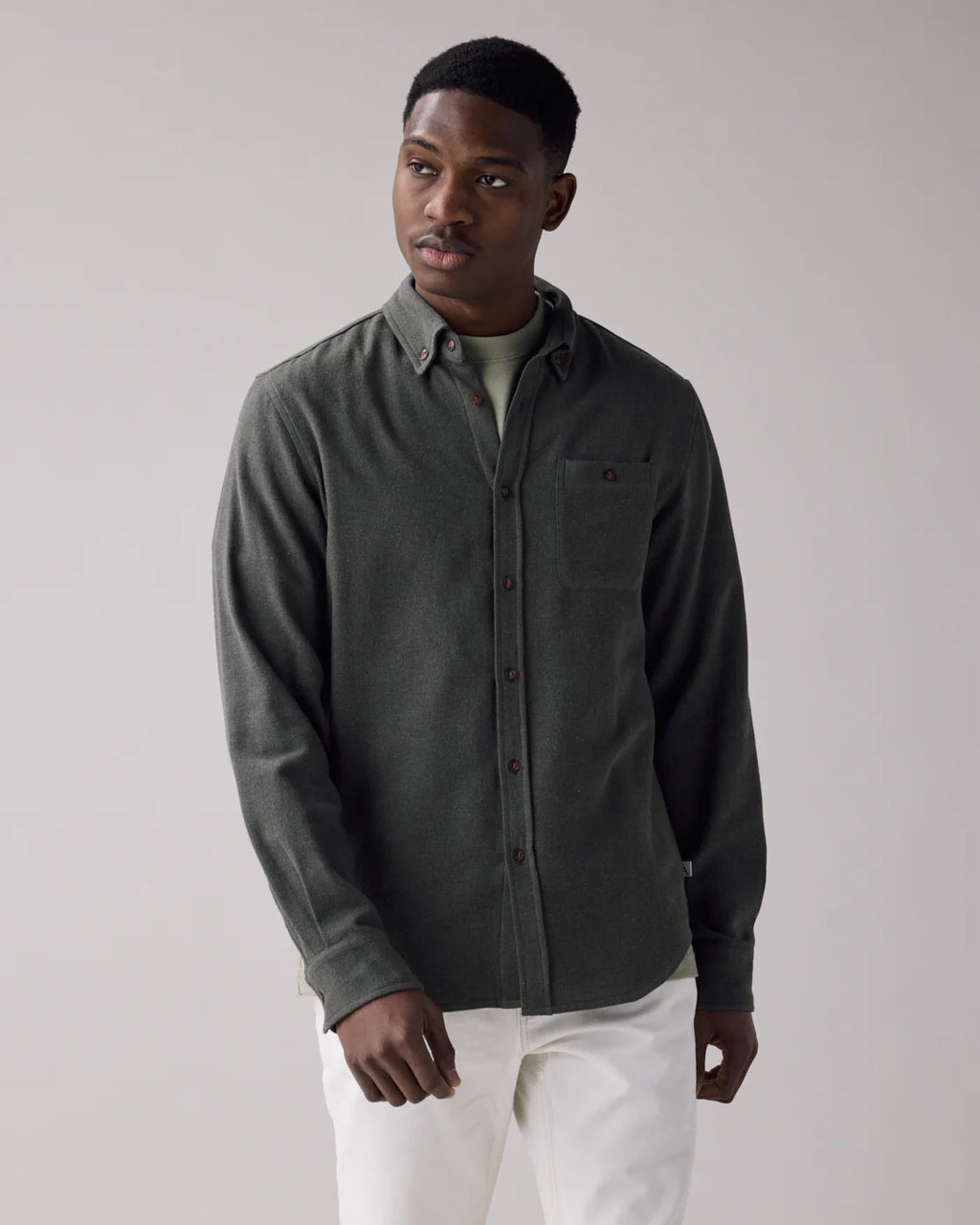 The Studio Shirt - Men's: Olivewood, SCOUT Logo