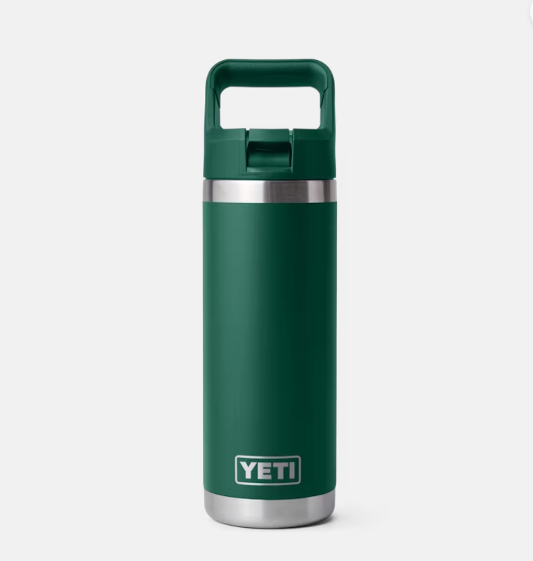 YETI Rambler 18 oz / 532 ML Water Bottle with Colour Matched Straw Cap