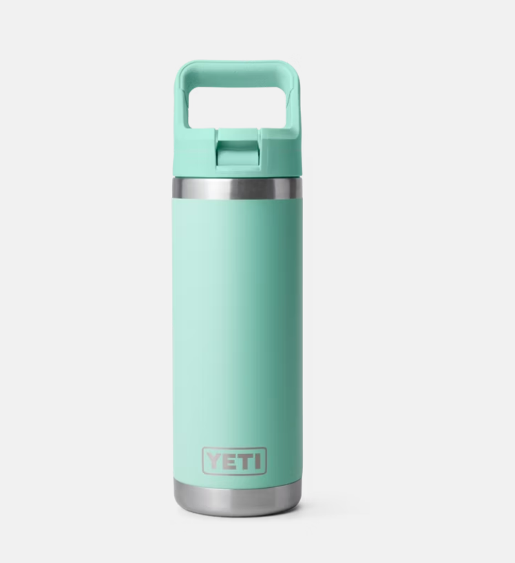 YETI Rambler 18 oz / 532 ML Water Bottle with Colour Matched Straw Cap