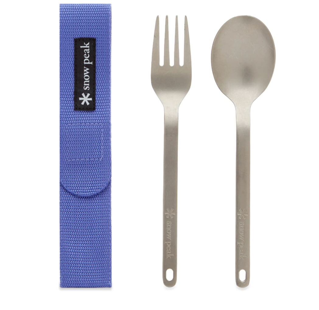 Snow Peak Titanium Fork and Spoon Set