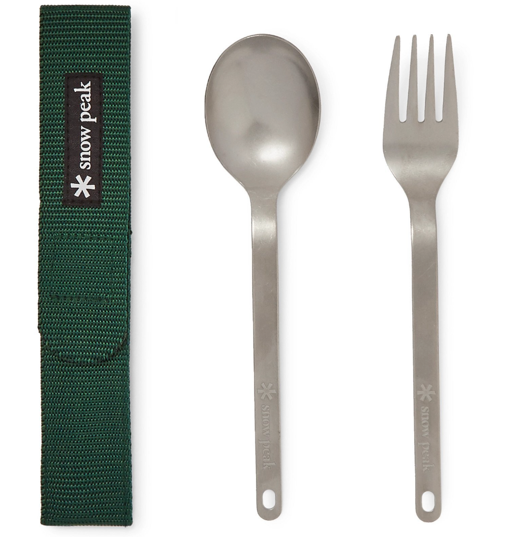 Snow Peak Titanium Fork and Spoon Set