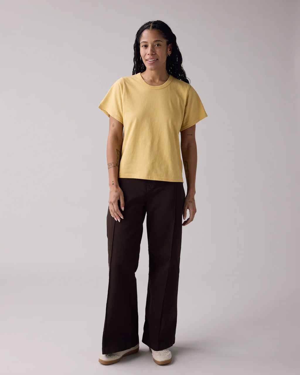 The Circular Crop Tee: Balsam, SCOUT Logo
