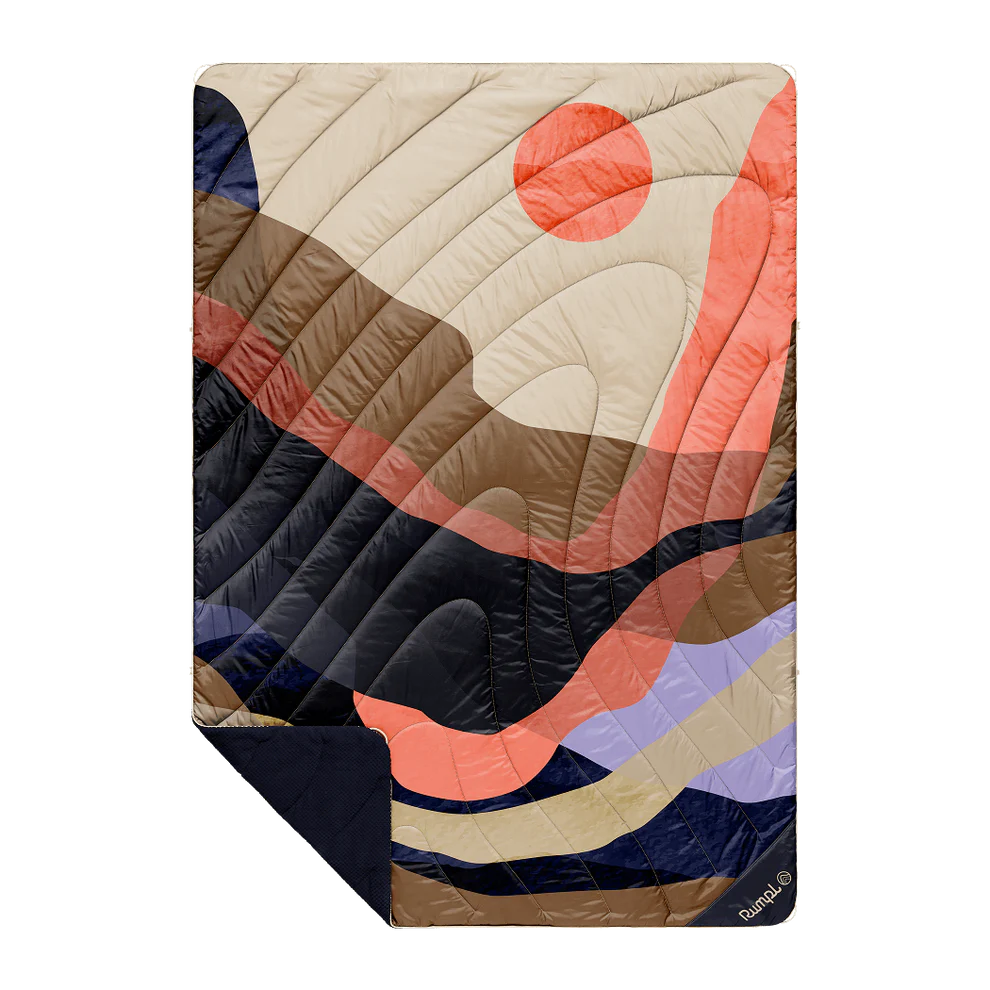 Fleece Puffy Blanket (single) - Valley Dawn