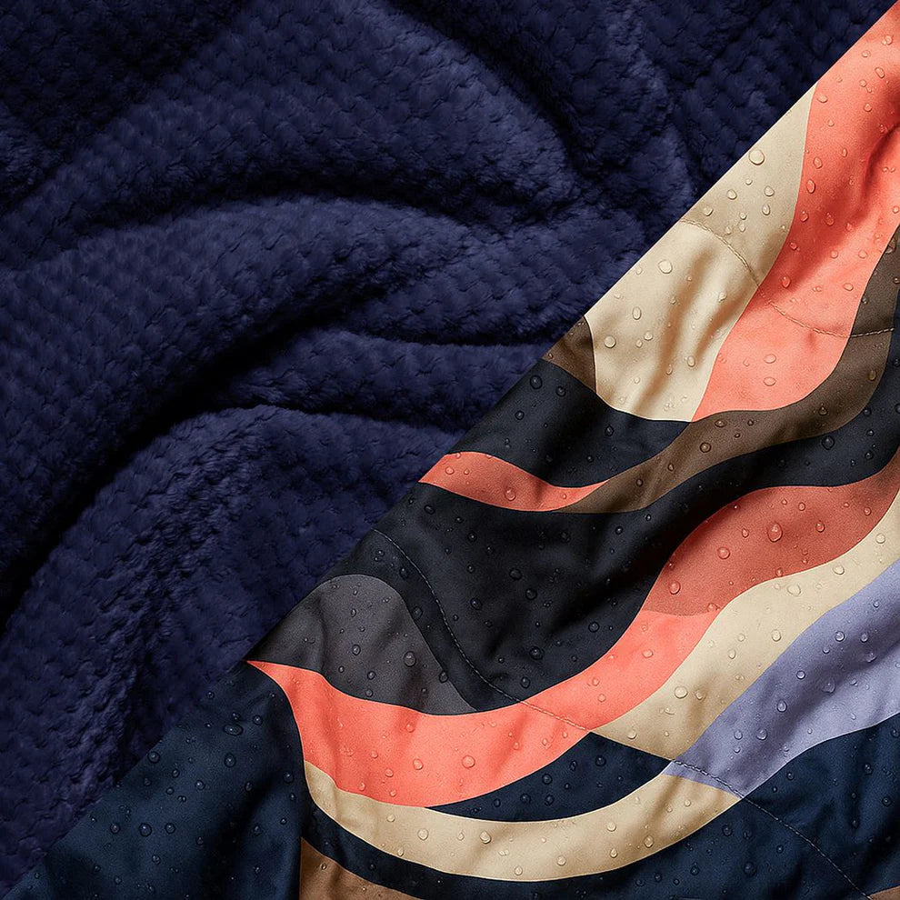 Fleece Puffy Blanket (single) - Valley Dawn
