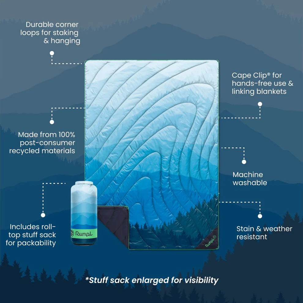 Original Puffy Blanket (single) - Blue Ridge Fade
